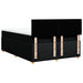 Pat box spring cu saltea, negru, 140x200 cm, textil - WALTI WALTI