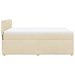 Pat continental cu saltea, crem, 140x200 cm, material textil - WALTI WALTI