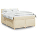 Pat continental cu saltea, crem, 140x200 cm, material textil - WALTI WALTI