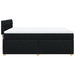 Pat box spring cu saltea, negru, 140x200 cm, textil - WALTI WALTI