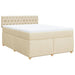Pat continental cu saltea, crem, 140x200 cm, material textil - WALTI WALTI