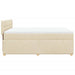 Pat continental cu saltea, crem, 140x200 cm, material textil - WALTI WALTI