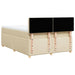 Pat continental cu saltea, crem, 140x200 cm, material textil - WALTI WALTI