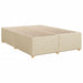 Pat continental cu saltea, crem, 140x200 cm, material textil - WALTI WALTI