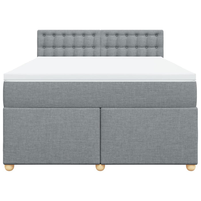 Pat continental, gri deschis, 140x200 cm, material textil - WALTI WALTI