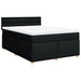 Pat box spring cu saltea, negru, 140x200 cm, textil - WALTI WALTI