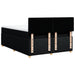 Pat box spring cu saltea, negru, 140x200 cm, textil - WALTI WALTI