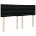 Pat box spring cu saltea, negru, 140x200 cm, textil - WALTI WALTI
