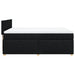 Pat box spring cu saltea, negru, 160x200 cm, textil - WALTI WALTI