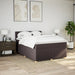 Pat box spring cu saltea, maro închis, 160x200 cm, textil - WALTI WALTI