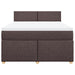 Pat box spring cu saltea, maro închis, 160x200 cm, textil - WALTI WALTI