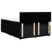Pat box spring cu saltea, negru, 160x200 cm, textil - WALTI WALTI