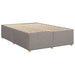 Pat box spring cu saltea, gri taupe, 160x200 cm material textil - WALTI WALTI