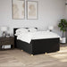 Pat box spring cu saltea, negru, 160x200 cm, textil - WALTI WALTI