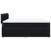Pat box spring cu saltea, negru, 160x200 cm, textil - WALTI WALTI