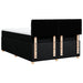 Pat box spring cu saltea, negru, 160x200 cm, textil - WALTI WALTI