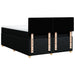 Pat box spring cu saltea, negru, 160x200 cm, textil - WALTI WALTI