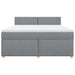 Pat continental, gri deschis, 180x200 cm, material textil - WALTI WALTI