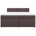 Pat continental cu saltea maro închis 180x200cm material textil - WALTI WALTI