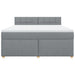 Pat continental, gri deschis, 180x200 cm, material textil - WALTI WALTI