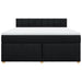 Pat box spring cu saltea, negru, 180x200 cm, catifea - WALTI WALTI