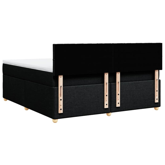 Pat box spring cu saltea, negru, 180x200 cm, catifea - WALTI WALTI
