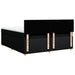 Pat box spring cu saltea, negru, 180x200 cm, catifea - WALTI WALTI