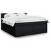 Pat box spring cu saltea, negru, 180x200 cm, catifea - WALTI WALTI