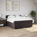 Pat continental cu saltea maro închis 180x200cm material textil - WALTI WALTI