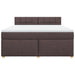 Pat continental cu saltea maro închis 180x200cm material textil - WALTI WALTI