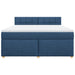 Pat box spring cu saltea, albastru, 180x200 cm, material textil - WALTI WALTI