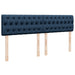 Pat box spring cu saltea, albastru, 180x200 cm, material textil - WALTI WALTI