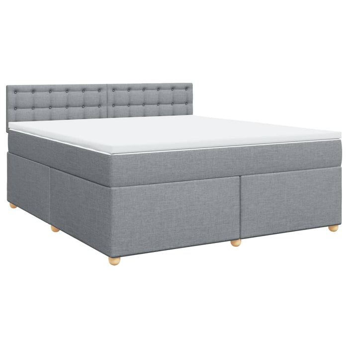 Pat continental, gri deschis, 180x200 cm, material textil - WALTI WALTI
