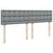 Pat continental, gri deschis, 180x200 cm, material textil - WALTI WALTI