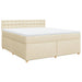Pat continental cu saltea, crem, 180x200 cm, textil - WALTI WALTI
