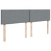 Pat box spring cu saltea, gri deschis, 200x200 cm, textil - WALTI WALTI
