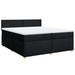 Pat box spring cu saltea, negru, 200x200 cm, textil - WALTI WALTI