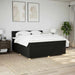 Pat box spring cu saltea, negru, 200x200 cm, textil - WALTI WALTI
