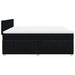Pat box spring cu saltea, negru, 200x200 cm, textil - WALTI WALTI