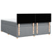 Pat box spring cu saltea, gri deschis, 200x200 cm, textil - WALTI WALTI