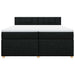Pat box spring cu saltea, negru, 200x200 cm, textil - WALTI WALTI