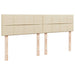 Pat box spring cu saltea, crem, 200x200 cm, textil - WALTI WALTI