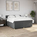 Pat box spring cu saltea, gri închis, 200x200 cm, textil - WALTI WALTI