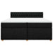 Pat box spring cu saltea, negru, 200x200 cm, textil - WALTI WALTI