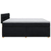 Pat box spring cu saltea, negru, 200x200 cm, textil - WALTI WALTI