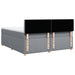 Pat box spring cu saltea, gri deschis, 200x200 cm, textil - WALTI WALTI