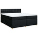 Pat box spring cu saltea, negru, 200x200 cm, textil - WALTI WALTI