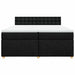 Pat box spring cu saltea, negru, 200x200 cm, textil - WALTI WALTI