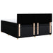 Pat box spring cu saltea, negru, 200x200 cm, textil - WALTI WALTI