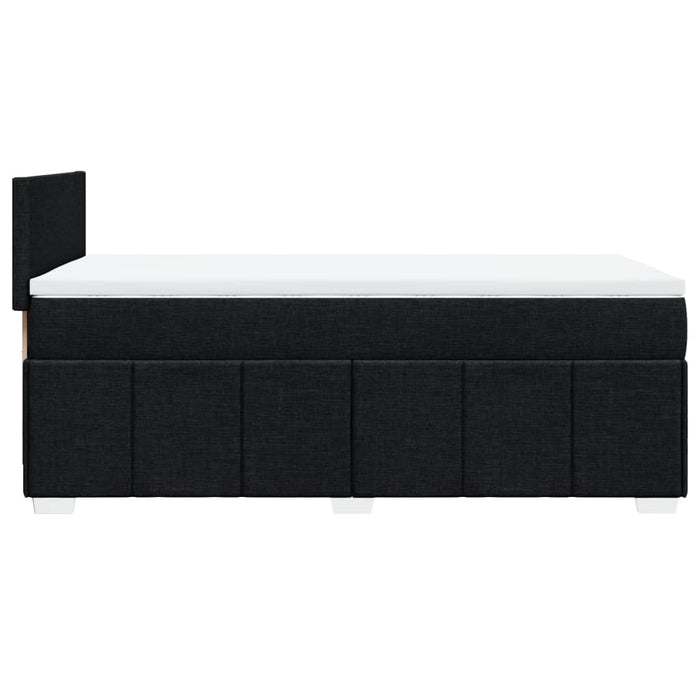 Pat box spring cu saltea, negru, 80x200 cm, textil - WALTI WALTI